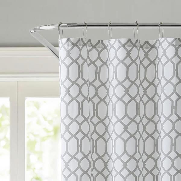Tommy Bahama Stown Trellis Gray, Tommy Bahama Shower Curtain Rings