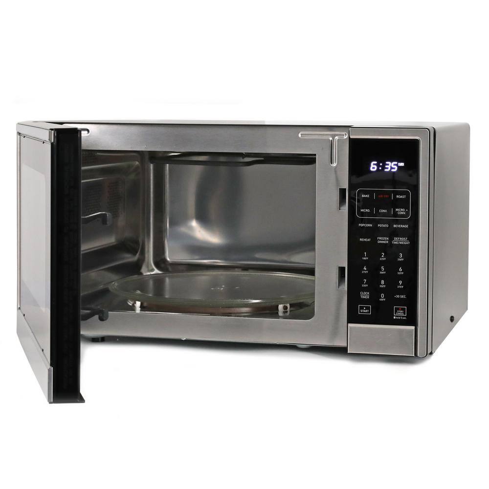 West Bend 1.3 Cu. Ft. Stainless Steel 3-in-1 Microwave Air Fry Convection Oven