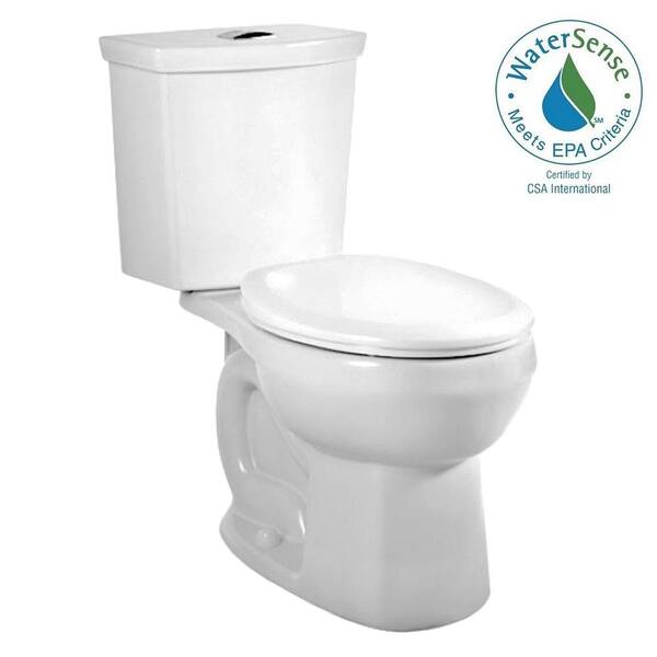 American Standard H2Option 2-piece 1.6 GPF Dual Flush Round Toilet in White
