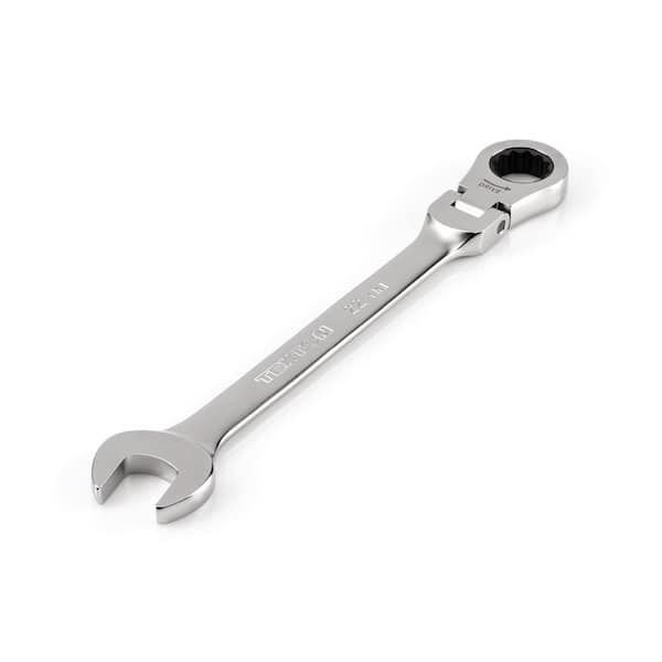 TEKTON 22 mm Flex Head 12-Point Ratcheting Combination Wrench