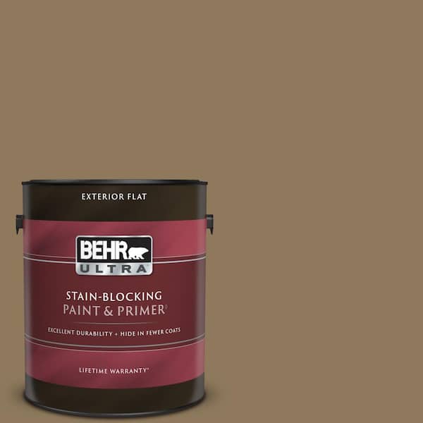 BEHR ULTRA 1 gal. #N300-6 Archaeological Site Flat Exterior Paint & Primer