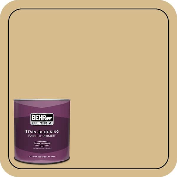 BEHR ULTRA 1 qt. #350F-5 Camel Extra Durable Eggshell Enamel Interior Paint & Primer