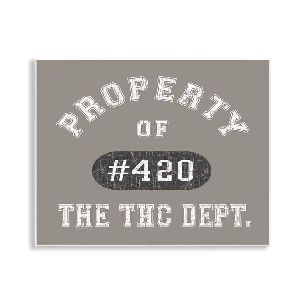 Vintage Property of THC by Higher Learning/Life Is High Unframed Typography Graphic Art Print 11 in. x 14 in. price history on PriceWatchPro