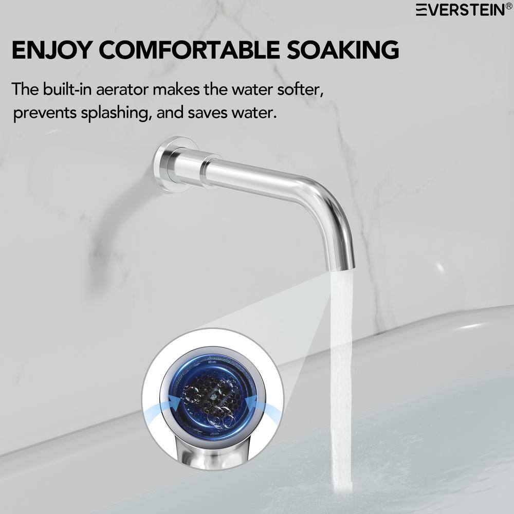 Chrome 10" Rainfall Wall Mounted Shower System with Handheld