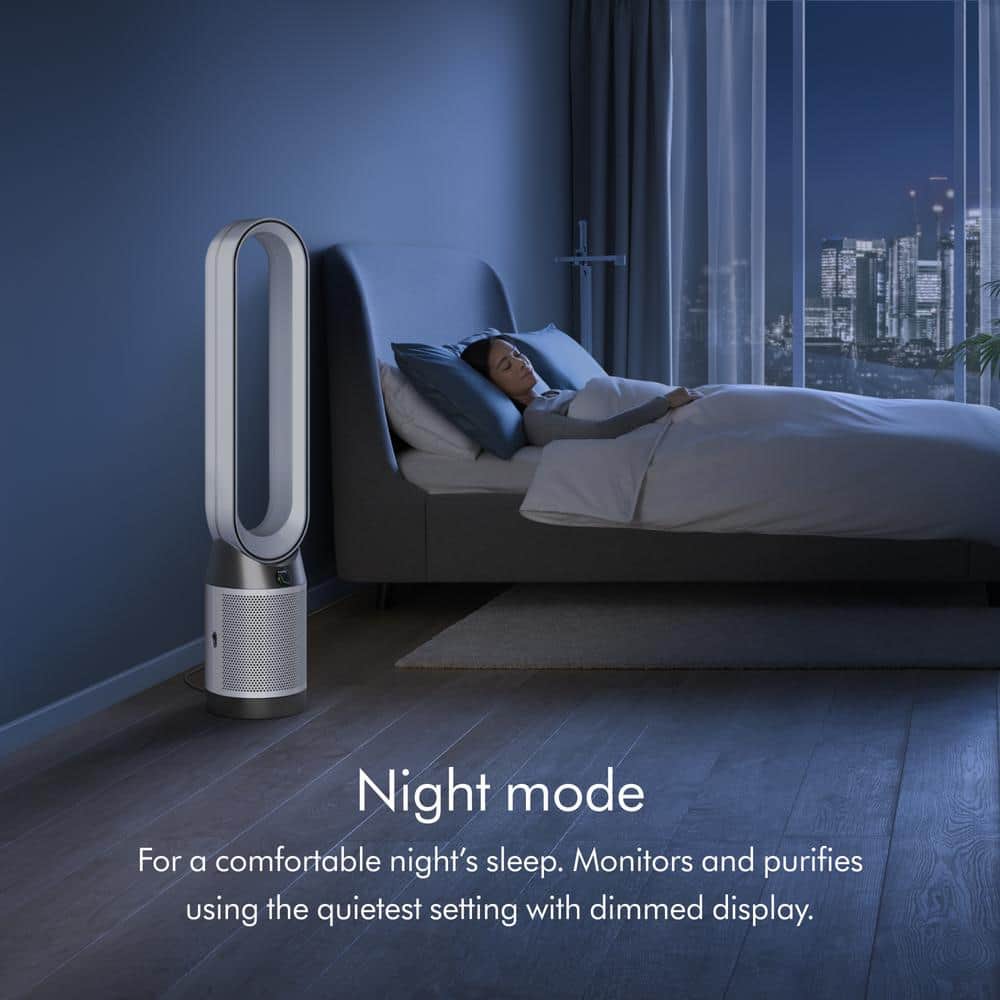 White HEPA Air Purifier and Fan with Odor Absorbing Filter