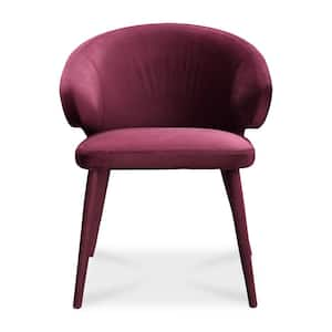 Jennaya, Dining Chair with Velvety Upholstery, Purple