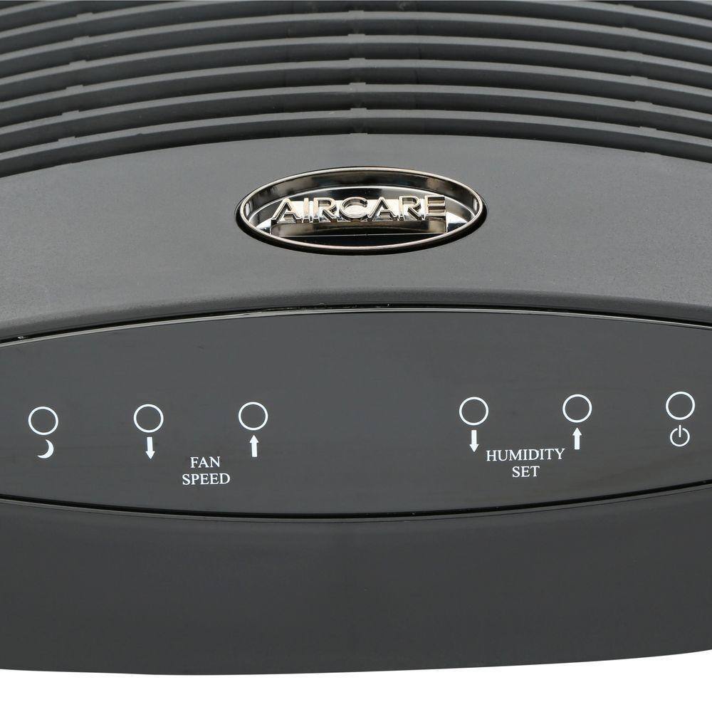 AIRCARE Black and Brushed Nickel Evaporative Humidifier with Digital Controls