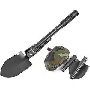 16.3 in. Multi-Function Military Portable Folding Camping Shovel; Garden Outdoor Tool