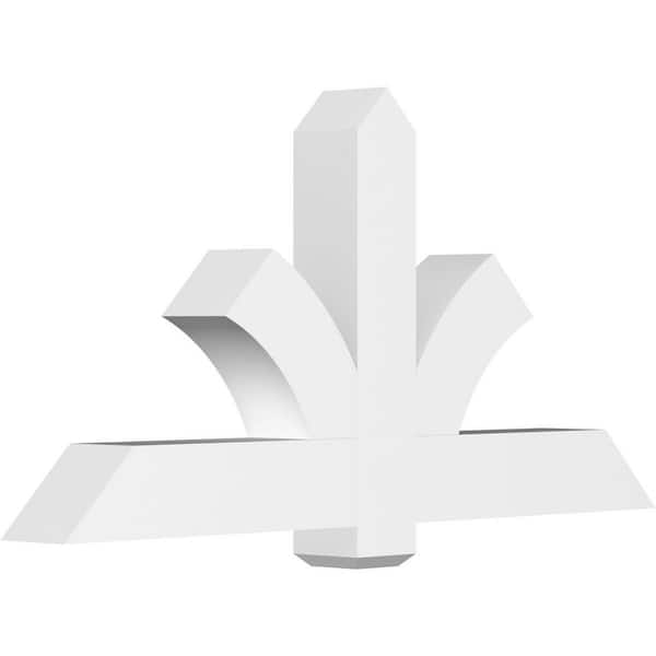Ekena Millwork Redmond 60 in. W x 30 in. H x 6 in. D Signature Polyurethane Bracket