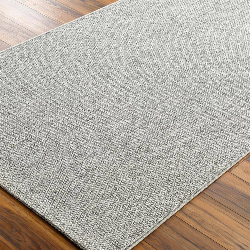 Birdie Gray Flat Woven Rectangular Synthetic Area Rug