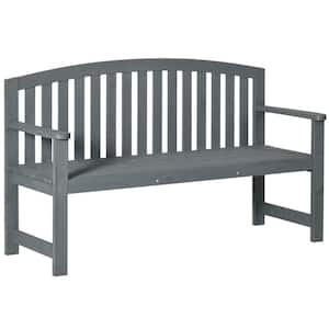 Casual 56.25 in. Wood Outdoor Bench