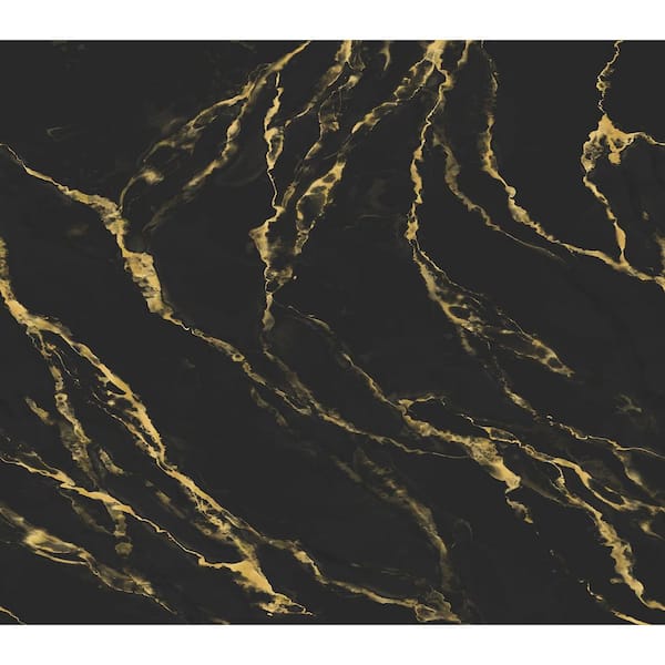 Marble Mirage Black Wall Mural