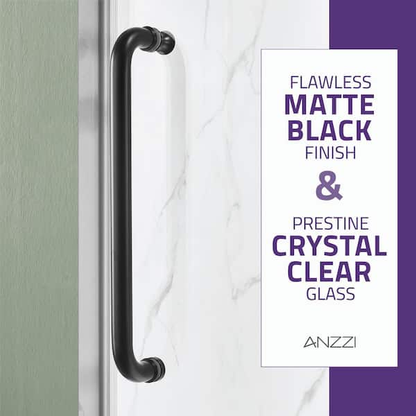 ANZZI Madam Series 44 to 48 in. x 76 in. H Sliding Frameless