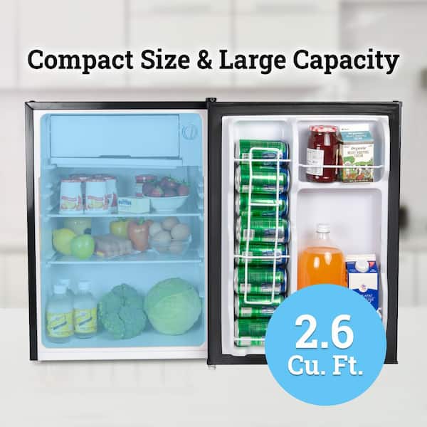 IGLOO Classic Compact 2.6 cu. ft. Mini Refrigerator in Black