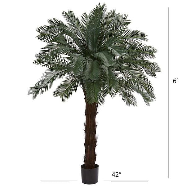 Pianta Artificiale Pianta Con Vaso Cycas Da Interno Esterno Verde Decorativa Cm 92h 91333814