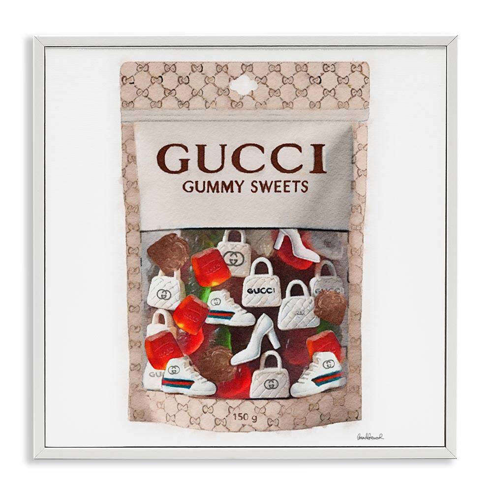 Glam Fashion Candies by Amanda Greenwood White Framed Abstract Giclee Art Print 17 in. x 17 in. price history on PriceWatchPro