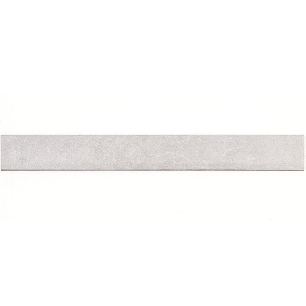 Malaga Pearl 3 in. x 24 in. Honed Porcelain Wall Bullnose Tile