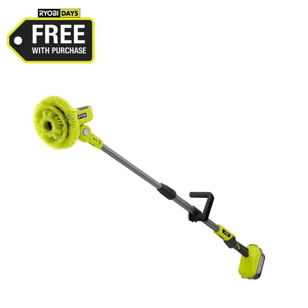 RYOBI ONE+ 18V Cordless Telescoping Power Scrubber (Tool Only