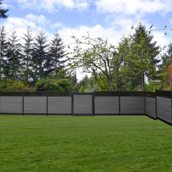 Infinity Euro 6-ft H x 6-ft W Oxford Grey Privacy Composite Fence Panel