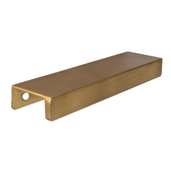 Sumner Street Home Hardware Martin 5 in. (127 mm) Center-to-Center Satin Brass Edge Drawer Pull