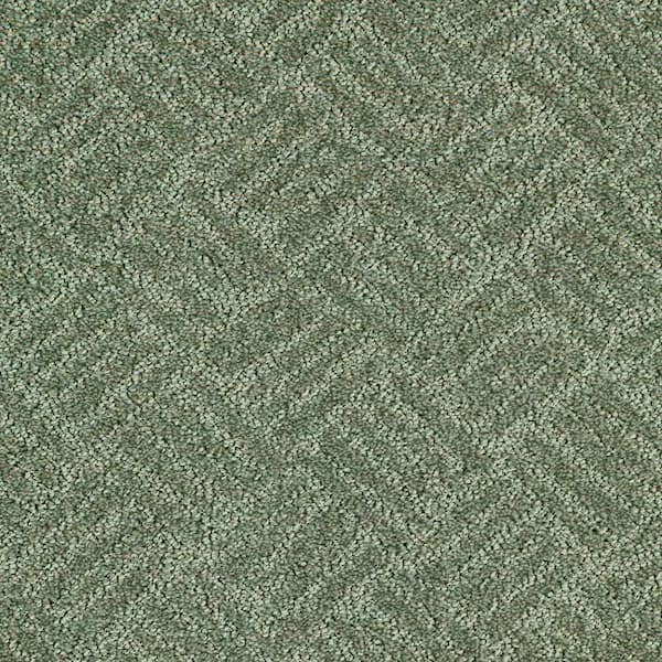 Unbranded 8 in. x 8 in. Pattern Carpet Sample - Embers Aloft -Color Leprechaun