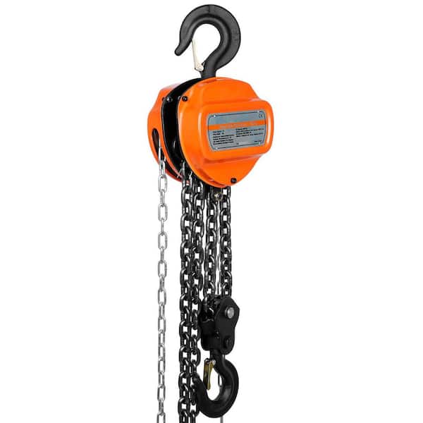 SKYSHALO Hand Chain Hoist, 3 Ton 6,600 lbs Capacity 10 ft. Come Along, G80 Gal.vanized Carbon Steel with Double-Pawl Brake