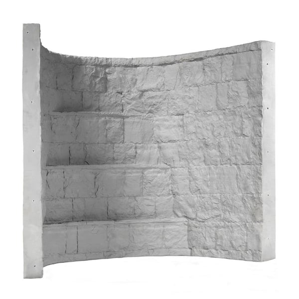 Rockwell 66 in. x 44 in. x 60 in. Grey Composite Window Well