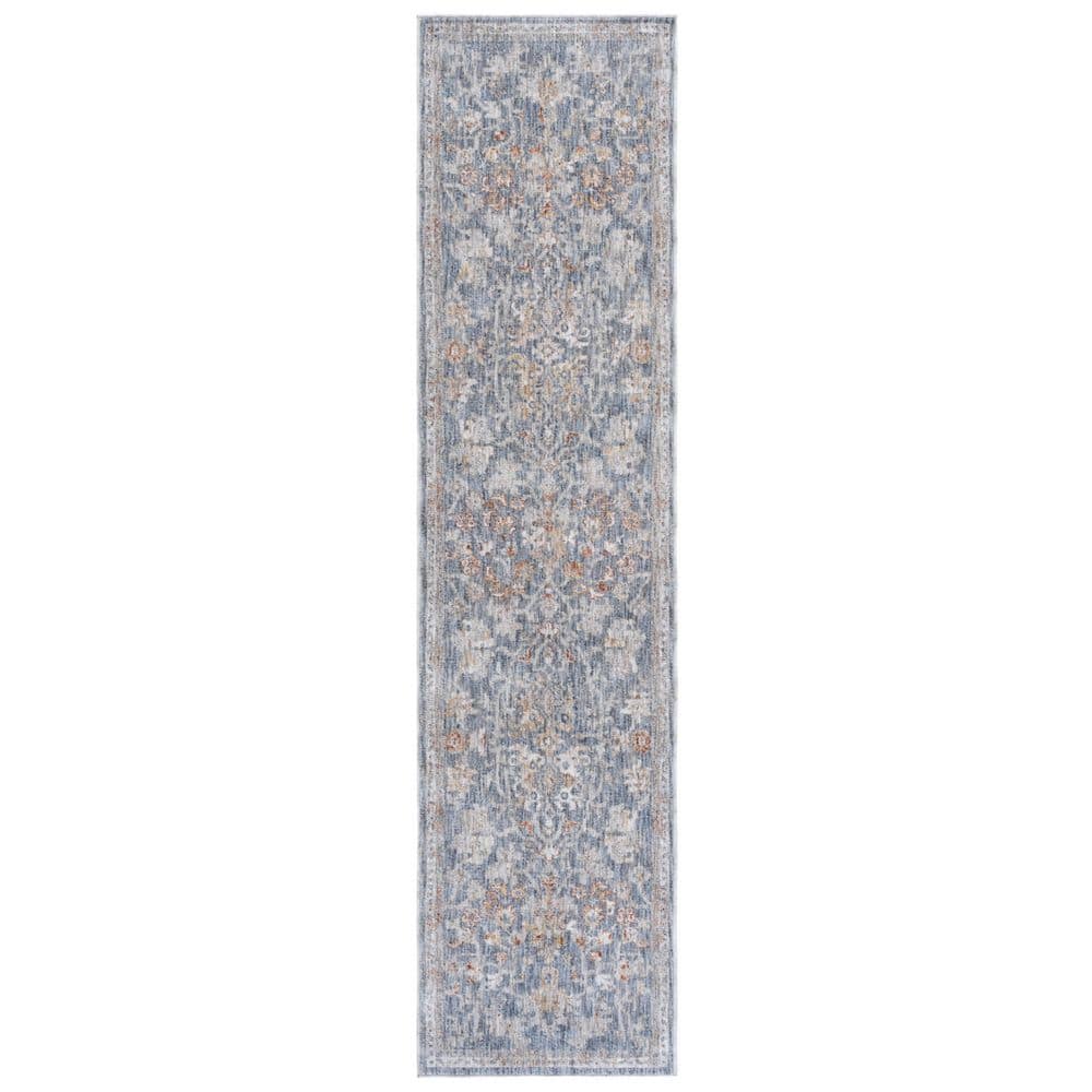 Mason 2 ft. x 8 ft. Blue/Beige Floral Ornate Border Runner Rug price history on PriceWatchPro