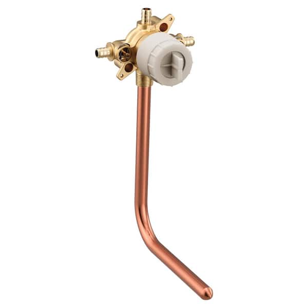 MOEN M-CORE 4-Port Tub and Shower Pre-Fabricated Mixing Valve with Crimp Ring PEX Connections and Stops