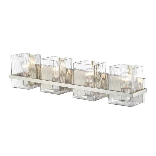 Unbranded Bennington 7 in. 4-Light Brushed Nickel Vanity Light