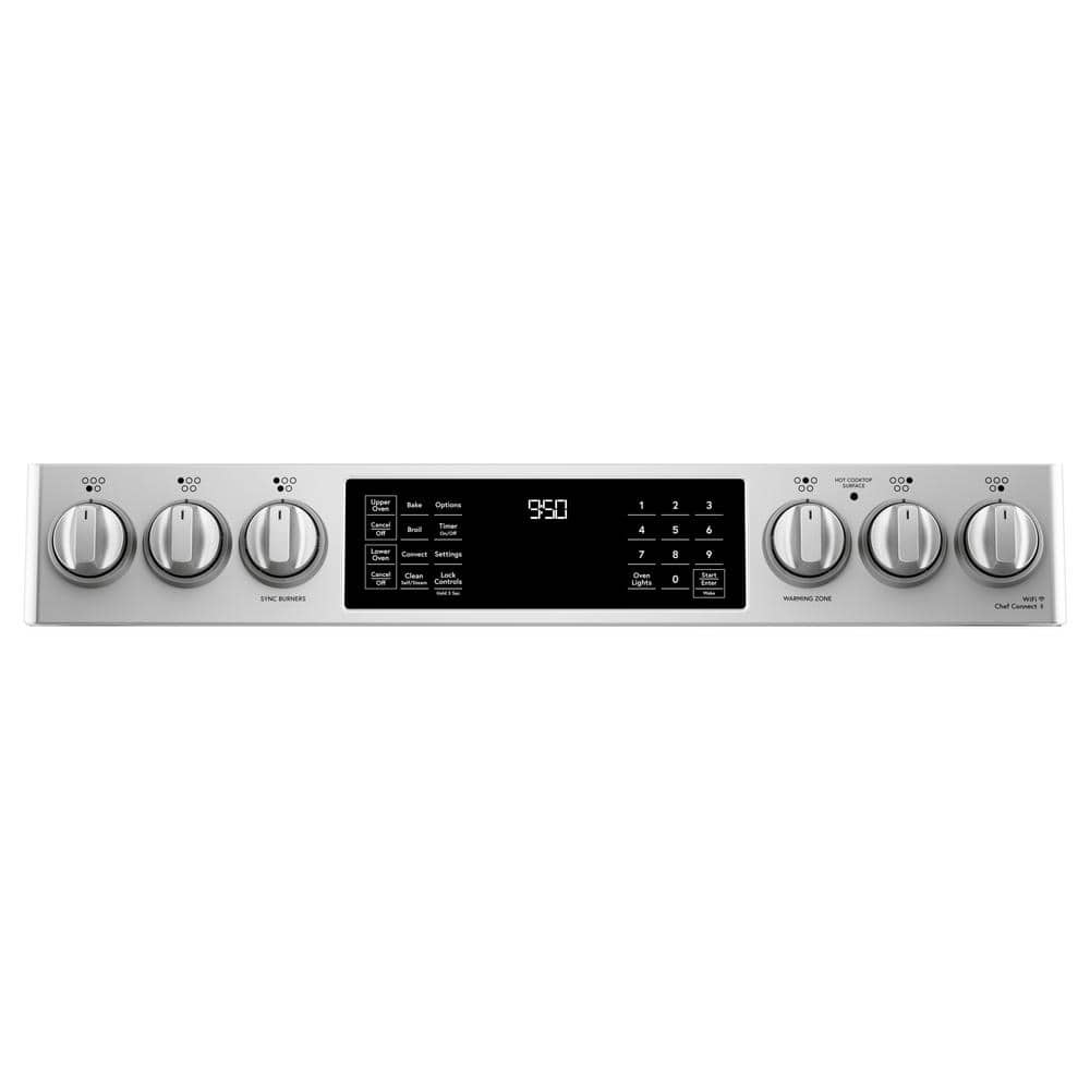 Stainless Steel 30" Smart Double Oven Induction Range