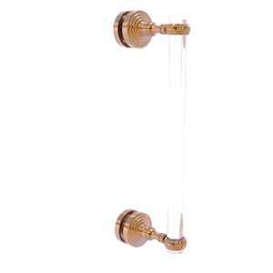 Pacific Grove Collection 12 Inch Single Side Shower Door Pull with Twisted Accents in Brushed Bronze