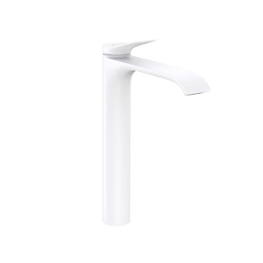 Elegant Black Nickel Modern Vessel Faucet with Waterfall Stream