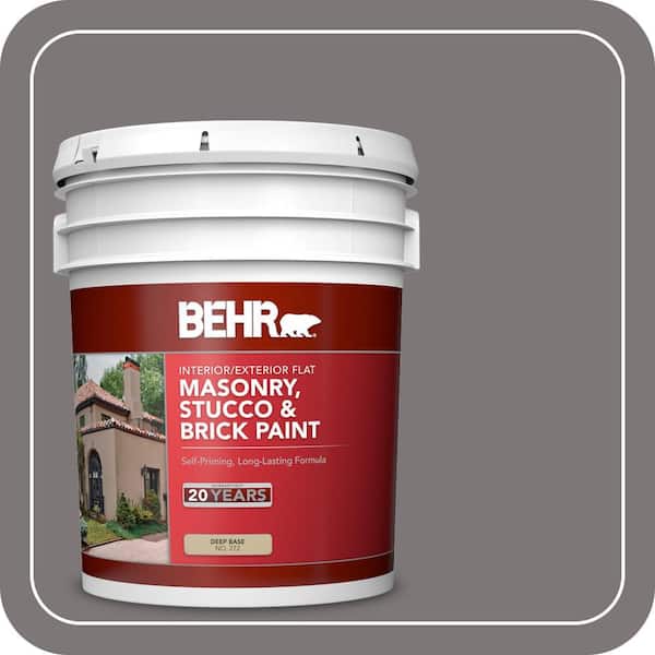 5 gal. #PFC-74 Tarnished Silver Flat Interior/Exterior Masonry, Stucco and Brick Paint