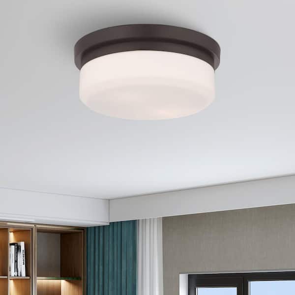 AVIANCE LIGHTING Barwick 2 Light Bronze Flush Mount or Wall Mount