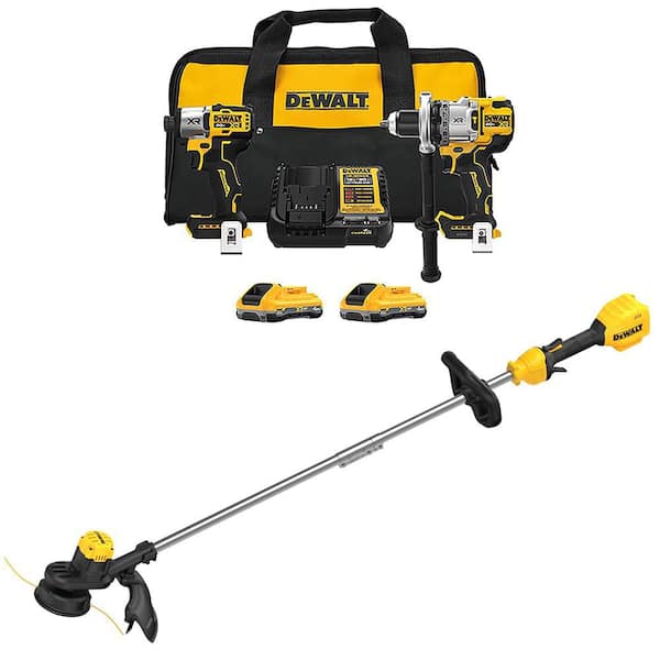 20-Volt MAX Lithium-Ion Cordless 2-Tool Combo Kit and 13 in. String Trimmer with (2) 4.0 Ah Batteries, Charger & Kit Bag