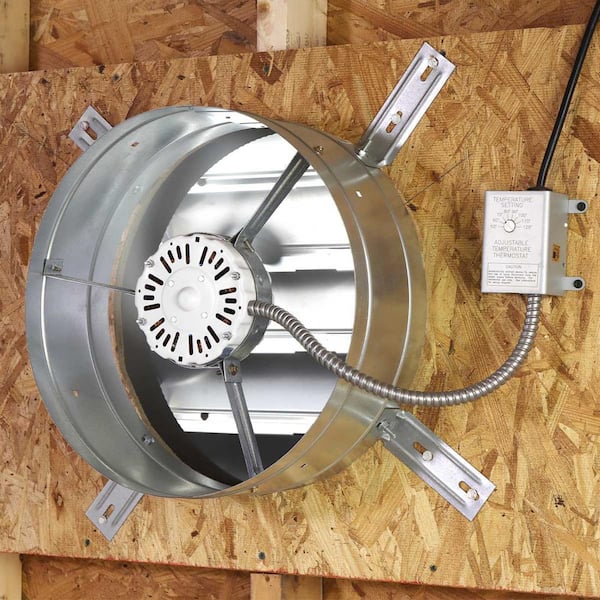 Maxx Air - 1300 CFM Mill Electric Powered Gable Mount Electric Attic Fan