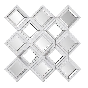 Large Square Mirrored Contemporary Mirror (48 in. H x 48 in. W)