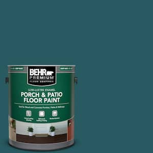 1 gal. #PPF-56 Terrace Teal Low-Lustre Enamel Interior/Exterior Porch and Patio Floor Paint