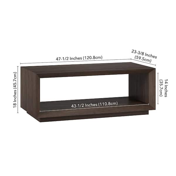 Meyer&Cross Tannen 47.5 in. Alder Brown Rectangle MDF Top
