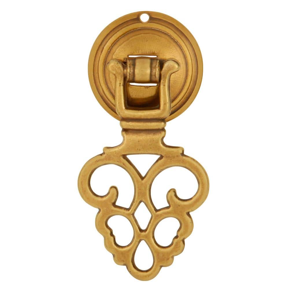 Polished Brass Traditional Drop Bail Drawer Pull