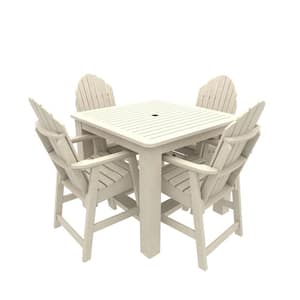 Muskoka 5-Pieces Square Recycled Plastic Outdoor Counter Bistro Dining Set