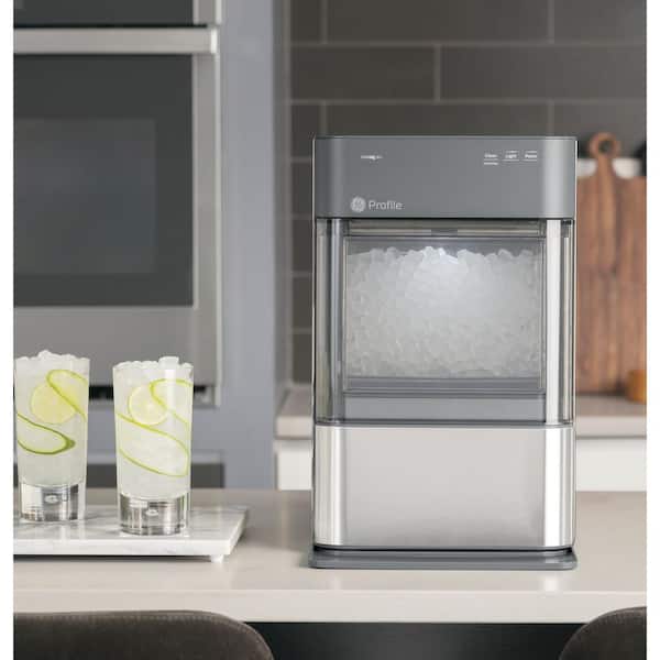 GE Profile Opal 24 lbs. Portable Nugget Ice Maker in Stainless Steel WiFi  Connected XPIO23SCSS - The Home Depot