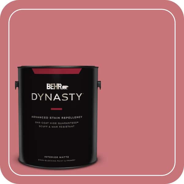 BEHR DYNASTY 1 gal. #140D-5 Rose Chintz Matte Interior Stain-Blocking Paint & Primer