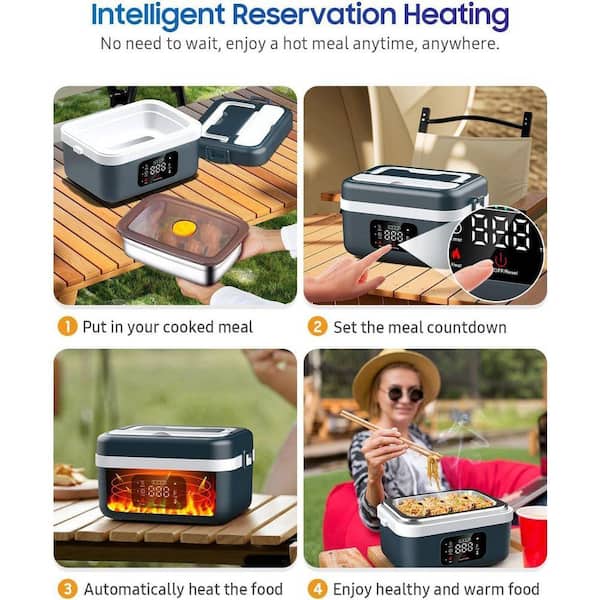 Lynzavix Cordless Electric Lunch Box for Adults, Rechargeable Self