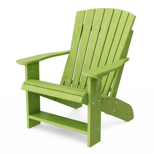 Wildridge Heritage Lime Green Plastic Outdoor Adirondack Chair LCC