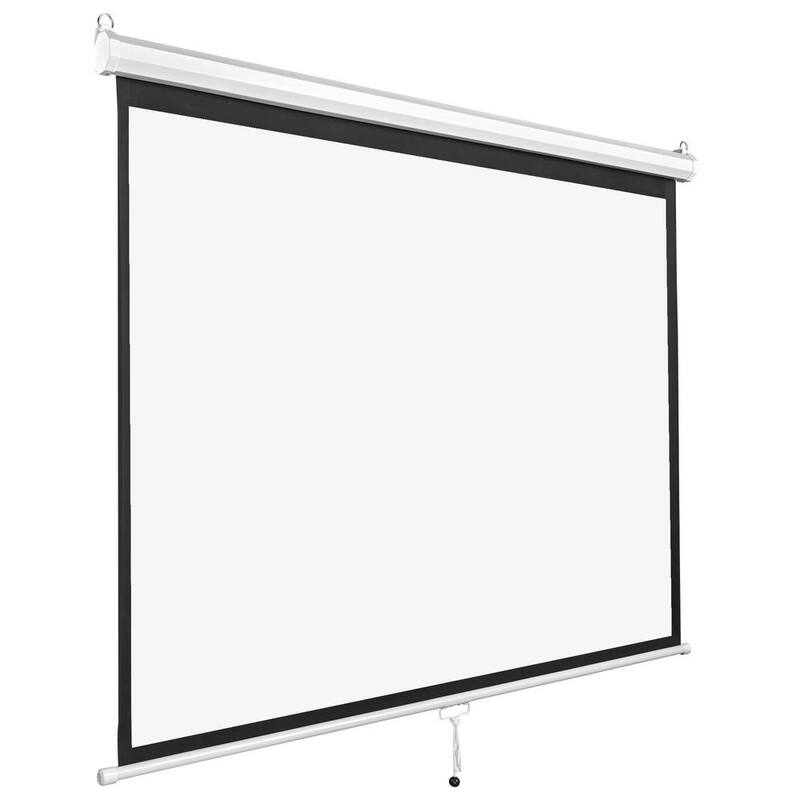 72 in. Diagonal 4:3 Manual Pull-Down Projector Screen