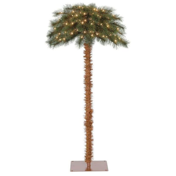 ISLAND BREEZE 5 ft. Pre-Lit Artificial Tropical Christmas Palm Tree with 100 LED Lights
