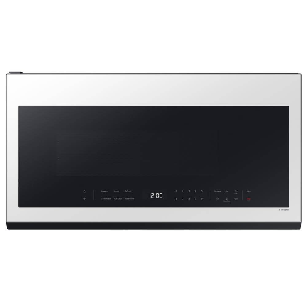 Smart 2.1 cu. ft. Over-the-Range Microwave with Auto Connectivity & SmartThings Cooking in White Glass