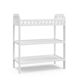 Pasadena White Changing Table with Water-Resistant Changing Pad